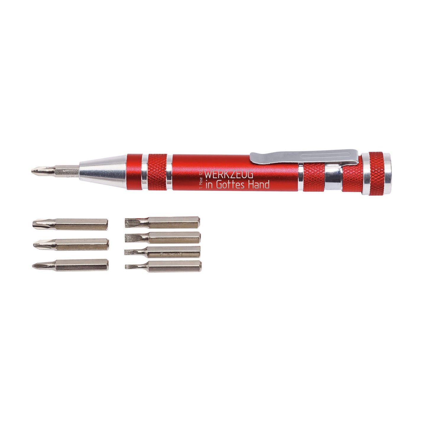 Stift-Bit-Set 8-teilig, rot