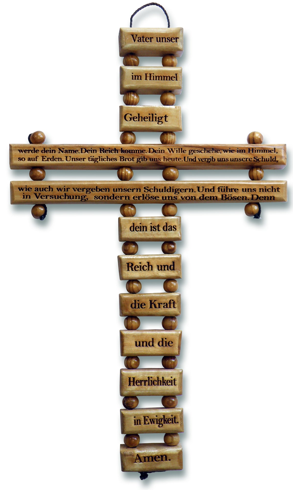 Holzkreuz 'Vater unser' beweglich