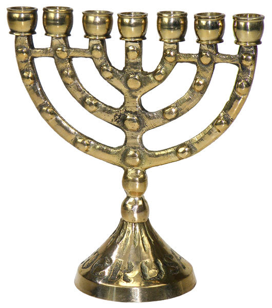 Menorah Miniatur 11 cm, goldfarben