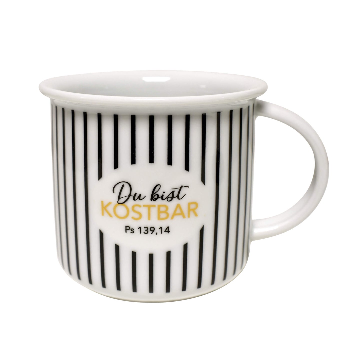 Retro-Tasse 'Du bist KOSTBAR. Ps. 139,14'