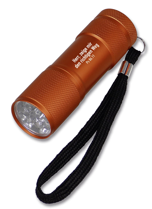 LED-Taschenlampe 'Weg' orange