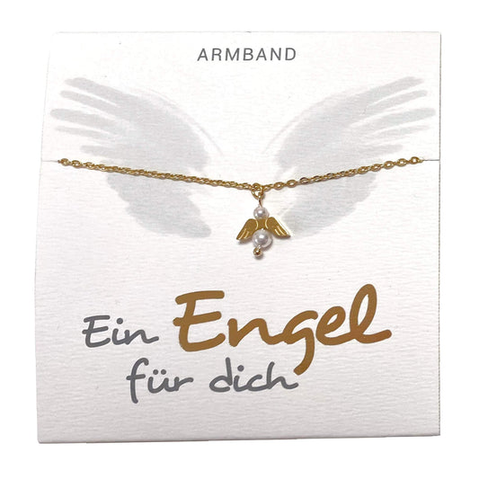 Armband 'Ein Engel für dich'  vergoldet