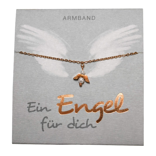 Armband 'Ein Engel für dich'  rosevergoldet