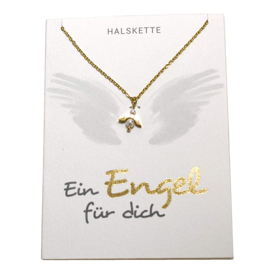 Halskette 'Ein Engel für dich'   vergoldet