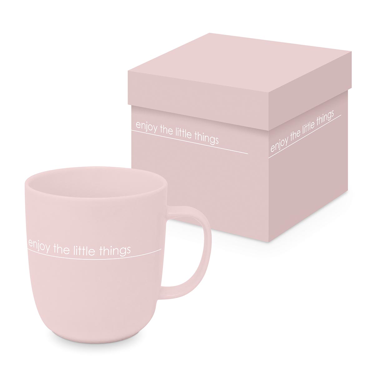 Tasse 'enjoy the little things' rose