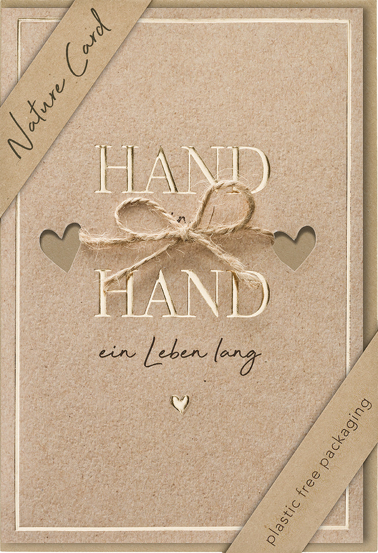 Faltkarte 'Hand in Hand ein Leben lang'