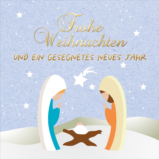 Faltkarte 'Frohe Weihnachten und ein gesegnetes neues Jahr'