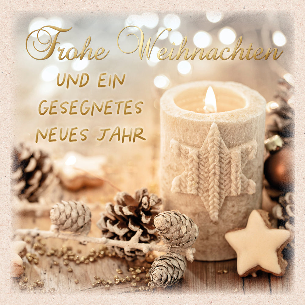 Faltkarte 'Frohe Weihnachten und ein gesegnetes neues Jahr'