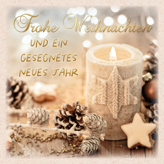 Faltkarte 'Frohe Weihnachten und ein gesegnetes neues Jahr'