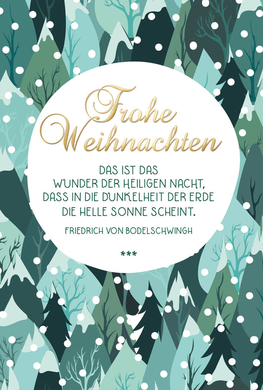 Faltkarte 'Frohe Weihnachten'