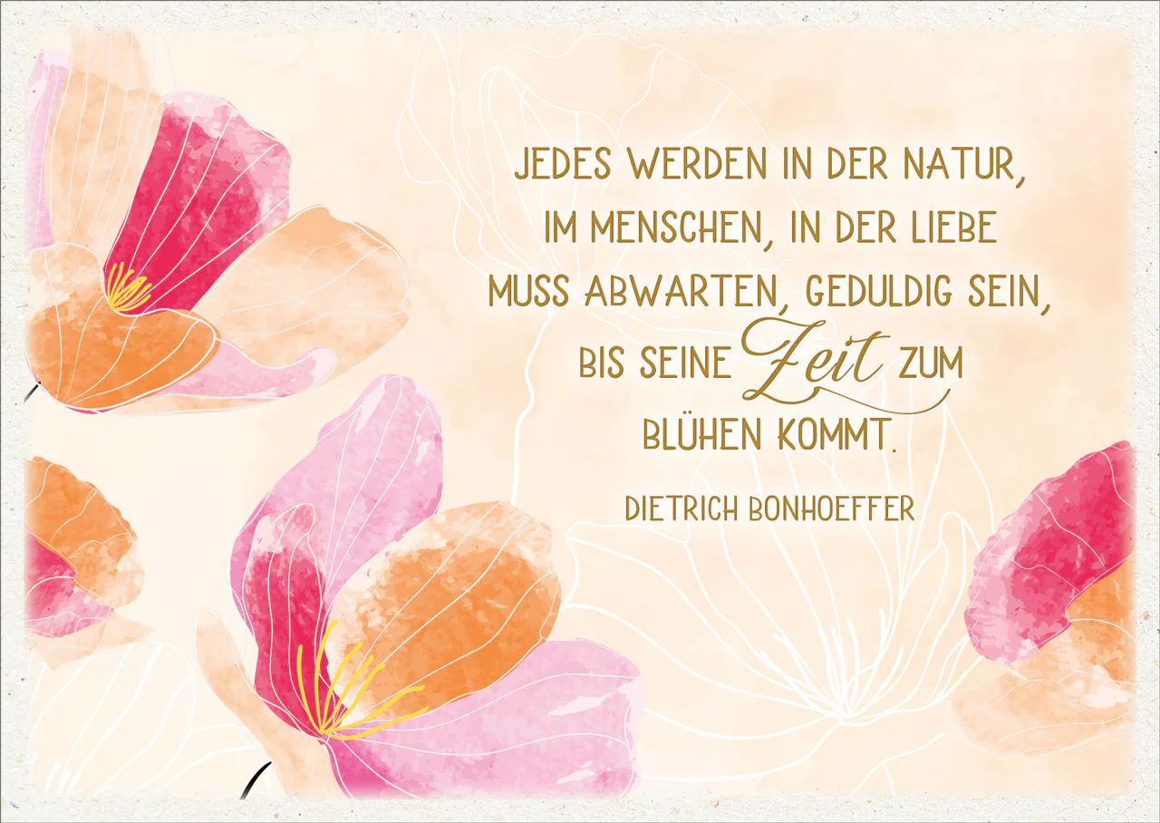 Postkarte 'Jedes Werden in der Natur' 10 Ex.