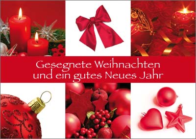 Postkarte 'Gesegnete Weihnachten' 12 Ex.