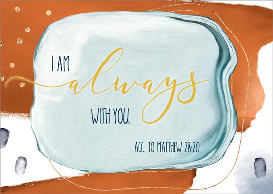 Postkarte 'I am always with you' 10 Ex.