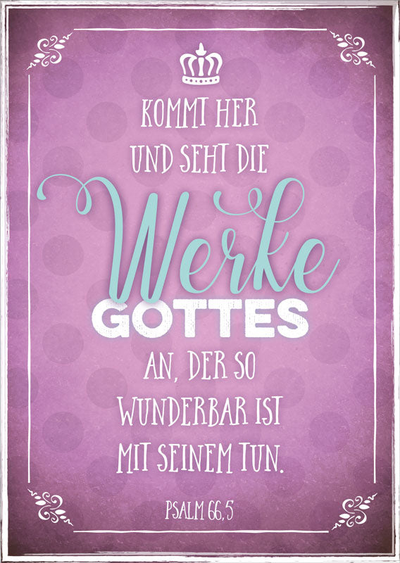 Postkarte 'Werke Gottes' 12 Ex.