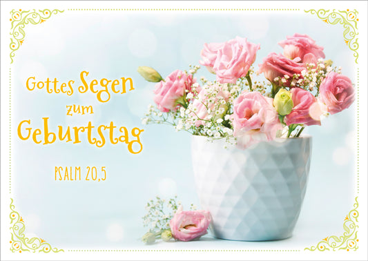 Postkarte 'Gottes Segen zum Geburtstag' 10 Ex.