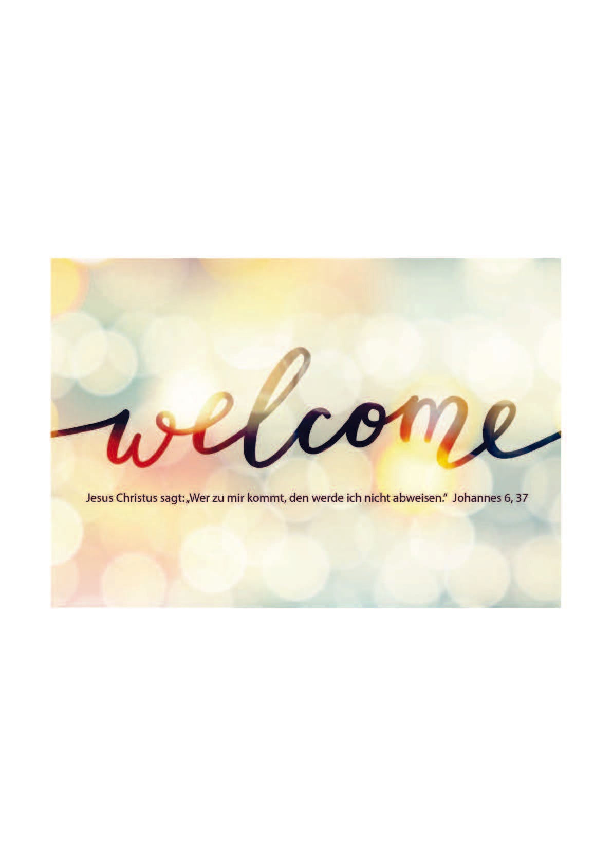 Postkarte 'Welcome' 10 Ex.